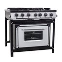 Ver imagem 1 de Fogão Industrial 4 Bocas com Forno Linha Bravo