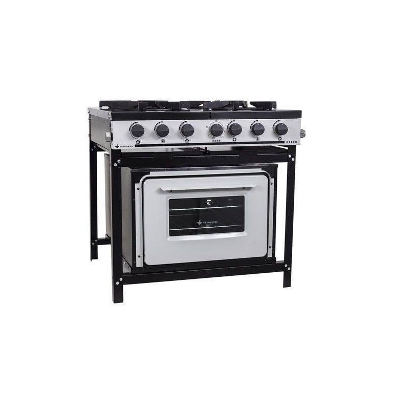 Fogão Industrial 4 Bocas com Forno Linha Bravo