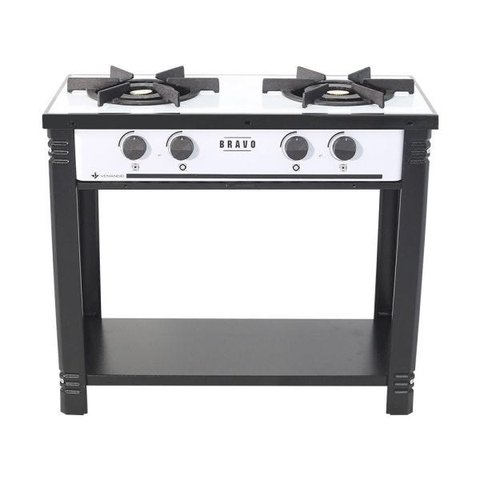 Fogão Profissional 2 Bocas Venâncio Linha Bravo Branco