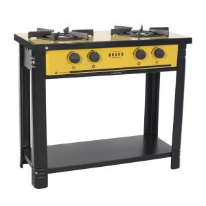 Fogão Profissional 2 Bocas Venâncio Linha Bravo Amarelo