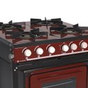 Ver imagem 2 de Fogão Profissional 4 Bocas Venâncio Linha Bravo Vermelho Intenso com Forno