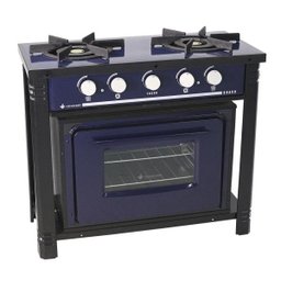 Fogão Profissional 2 Bocas Venâncio Linha Bravo Azul com Forno - 1