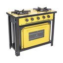 Ver imagem 1 de Fogão Profissional 2 Bocas Venâncio Linha Bravo Amarelo com Forno