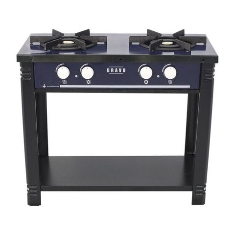 Fogão Profissional 2 Bocas Venâncio Linha Bravo Azul