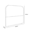 Ver imagem 5 de Cabeceira Estofada Queen Alana 160cm Linho Cinza