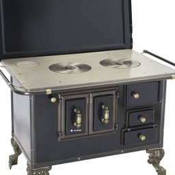 Fogão a Lenha Barroco Venâncio com Tampa 03 Preto - 2