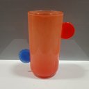 Ver imagem 5 de Vaso Decorativo Enfeite Casa Vidro 25x21x21cm Laranja