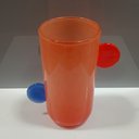Ver imagem 4 de Vaso Decorativo Enfeite Casa Vidro 25x21x21cm Laranja