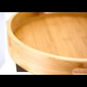 Ver imagem 4 de Bandeja Redonda Funda Bambu Eco Prime 30cm com Alça - Tuut