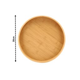 Bandeja Redonda Funda Bambu Eco Prime 30cm com Alça - Tuut - 5