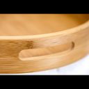 Ver imagem 2 de Bandeja Redonda Funda Bambu Eco Prime 30cm com Alça - Tuut