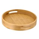 Ver imagem 1 de Bandeja Redonda Funda Bambu Eco Prime 30cm com Alça - Tuut