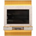 Ver imagem 3 de Painel para Tv 75 Pol com Bancada Suspensa e Led Bit D05 Cedro Quartzo - Lyam Decor