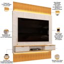 Ver imagem 4 de Painel para Tv 75 Pol com Bancada Suspensa e Led Bit D05 Cedro Quartzo - Lyam Decor