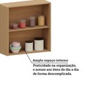 Ver imagem 4 de Armário Aéreo para Cozinha 80cm 2 Portas Lúmina Luciane Móve Freijó/freijó