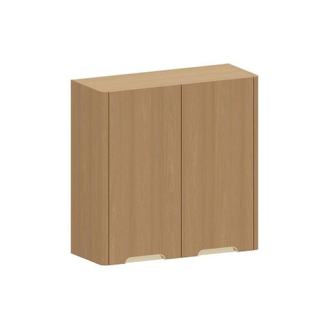 Armário Aéreo para Cozinha 80cm 2 Portas Lúmina Luciane Móve Freijó/freijó