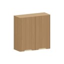 Ver imagem 1 de Armário Aéreo para Cozinha 80cm 2 Portas Lúmina Luciane Móve Freijó/freijó