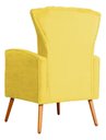 Ver imagem 6 de Kit 2 Poltronas Estofada Melinda Sala Recepção Suede:Amarelo/Liso