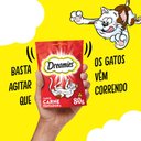 Ver imagem 3 de Kit 12 Petisco Dreamies Carne para Gatos Adultos 40gr Whiskas