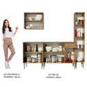 Ver imagem 6 de Armário de Cozinha Completa 201cm Rustic Emilly Sing Madesa 01
