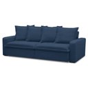 Ver imagem 1 de Sofá Retrátil Reclinável 3 Lugares 235cm Roma F05 Veludo Azul - Mpozenato