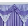 Cortina Jessica 3,00m x 2,80m com Voal- Lilás - 2