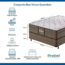 Ver imagem 7 de Conjunto Box Viúva Mola Probel Guardian (128x188x58cm)