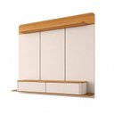 Ver imagem 2 de Painel Home para TV até 70 Polegadas 165x180cm Orgânico com 2 Portas Dionisio Espresso Móveis