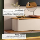 Ver imagem 5 de Painel Home para TV até 70 Polegadas 165x180cm Orgânico com 2 Portas Dionisio Espresso Móveis
