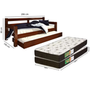 Ver imagem 5 de Bicama Madeira Maciça com 2 Colchões D20 88x188x12