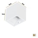 Ver imagem 6 de Arandela Mini Led 2w Branco Quente Cubo Bivolt - Branco - 110v/220v