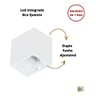 Arandela Mini Led 2w Branco Quente Cubo Bivolt - Branco - 110v/220v - 4