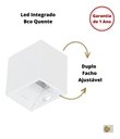 Ver imagem 4 de Arandela Mini Led 2w Branco Quente Cubo Bivolt - Branco - 110v/220v