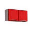 Ver imagem 1 de Armário Aéreo p/ Cozinha Colors 6000 c/ 2 Portas 70cm Branco/Vermelho - Bertolini