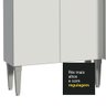 Armário de Cozinha Compacta Branco Emilly Top Madesa - 8