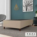 Ver imagem 1 de Base Box Solteiro Tefi 88x1.88 Corino Bege