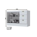 Ver imagem 6 de Cozinha Modulada Henn Americana 5 Peças (2 Armários + 1 Balcão + 2 Complementos) C5P13 Branco