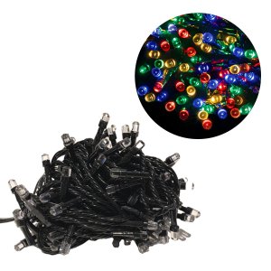Pisca Pisca Cordão 100 Lâmpadas Super Led 10 Metros Preto:azul