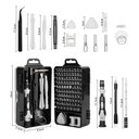 Ver imagem 6 de Kit Ferramentas 115 em 1 Chaves de Precisão Fenda Philips Torx Etc Conserto de Celular e Outros Elet