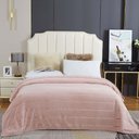Ver imagem 2 de Cobertor Manta Fluffy Casal Queen 2,40m X 2,20m Listras Super Macio - Rosa