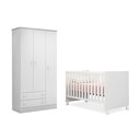 Ver imagem 1 de Guarda Roupa Doce Sonho e Berço Americano Branco – Qmovi