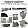 Cuba para Cozinha Gourmet Pia Aço Inox 304 Quadrada 50cm Ajb Store - 4