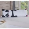 Travesseiro de Corpo Xuxão Cheio 145x0,45 Gigante Enchimento Com Fronha Estampada Decorativa Panda - 2