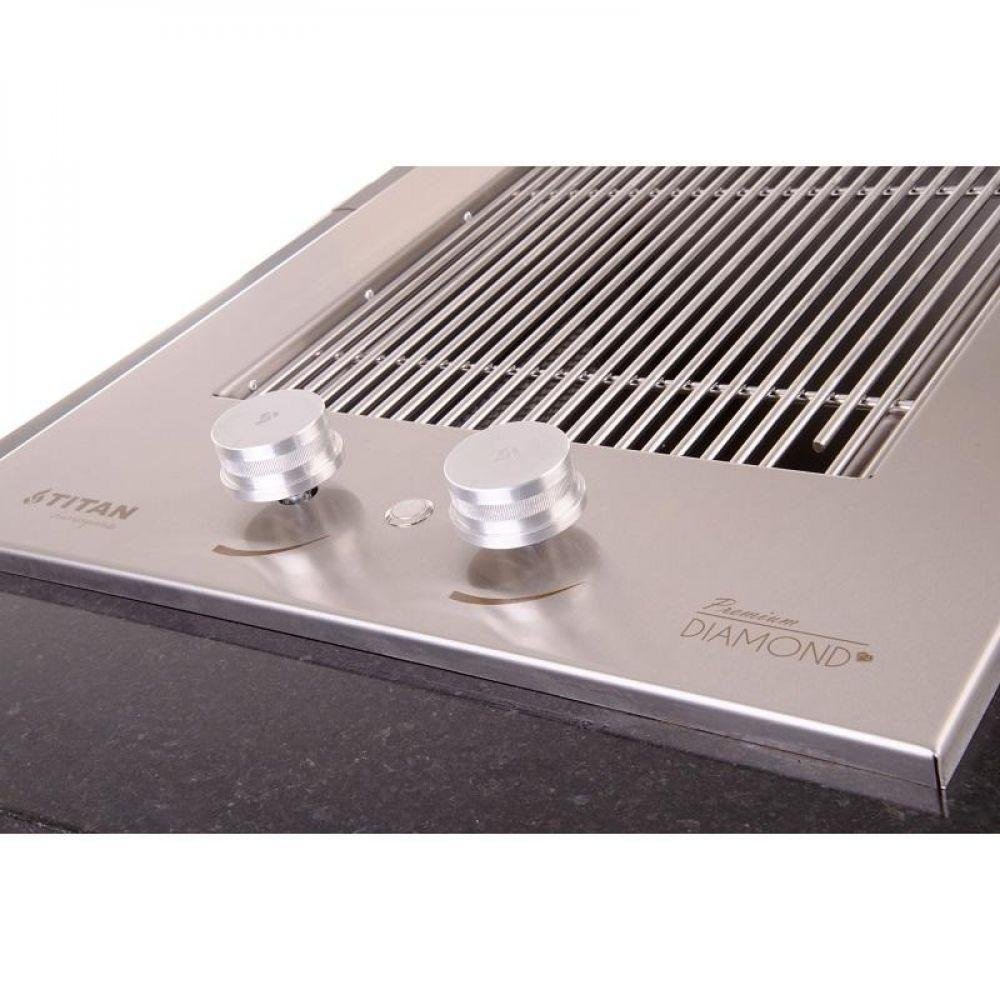Grill Assador Gás sem Tampa Titan Diamond Inox Bivolt - 4