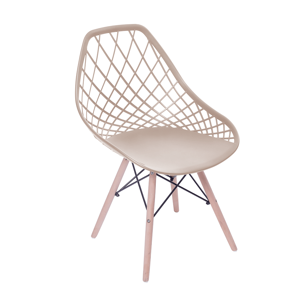 Conjunto Mesa Eames 90 cm Preta e 4 Cadeiras Kaila Fendi - 6