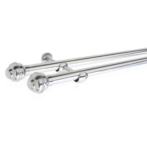 Kit Varão Duplo Cromado 3 Metros 19 mm x 19 mm