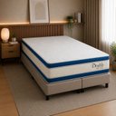 Ver imagem 5 de Colchão Queen Sr Life Double Molas Ensacadas Espuma D33 158x198x34cm Branco
