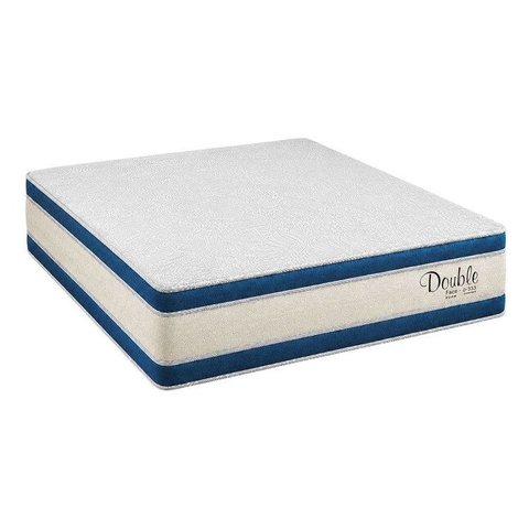 Colchão Queen Sr Life Double Molas Ensacadas Espuma D33 158x198x34cm Branco