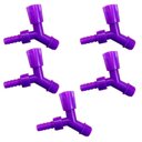 Ver imagem 1 de Kit 5 Torneiras Para Tanque E Jardim Bico 1/2 3/4 Roxo Neon