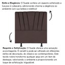 Ver imagem 5 de Cabeceira Estofada Cama Box Solteiro 90 Cm Louise Suede:marrom